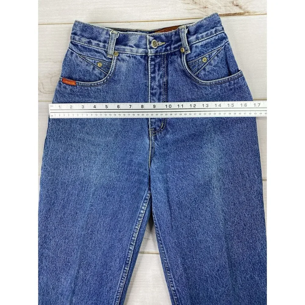 Vintage Lawman Jeans Womens Jr 3 Western Denim High Rise 35.5” Inseam Bareback